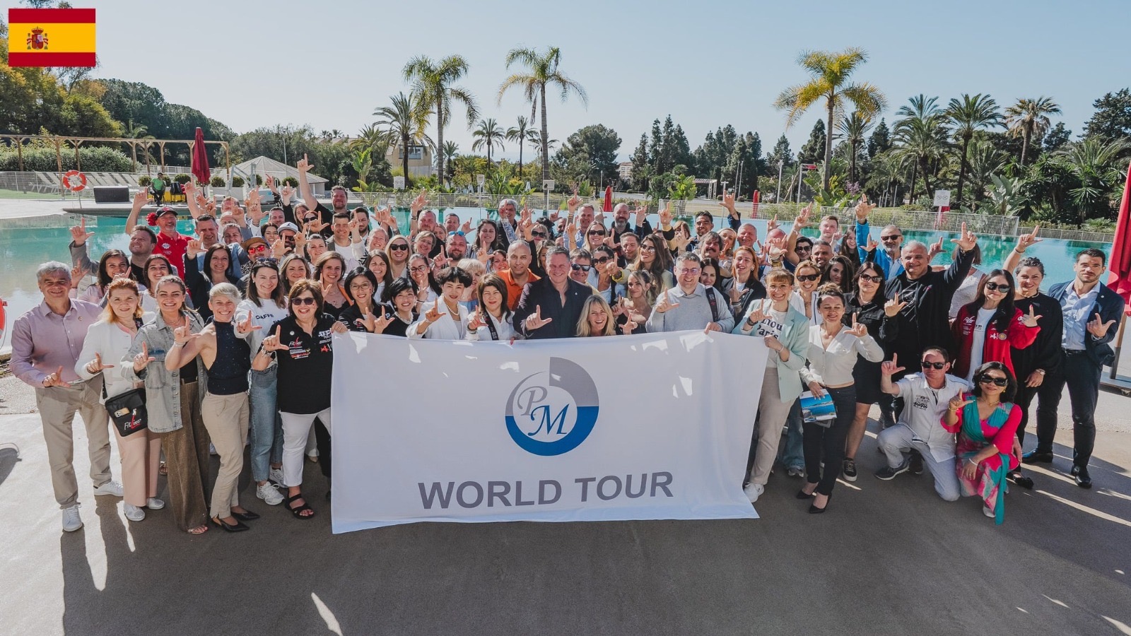 Böbe csapata a marbellai PM World Touron